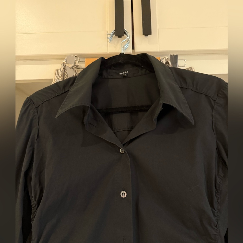 Gucci Tom Ford Era vintage black button down Y2K Made in Italy size 44 - Picture 5 of 10